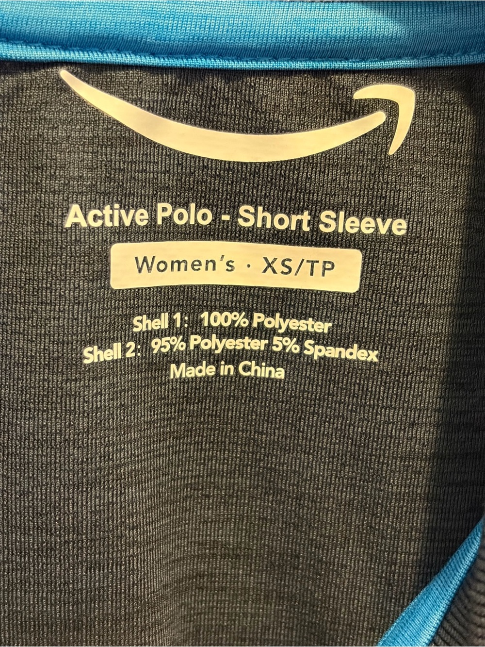 Amazon Women's Active Polo in Blue and Black - Picture 2 of 4